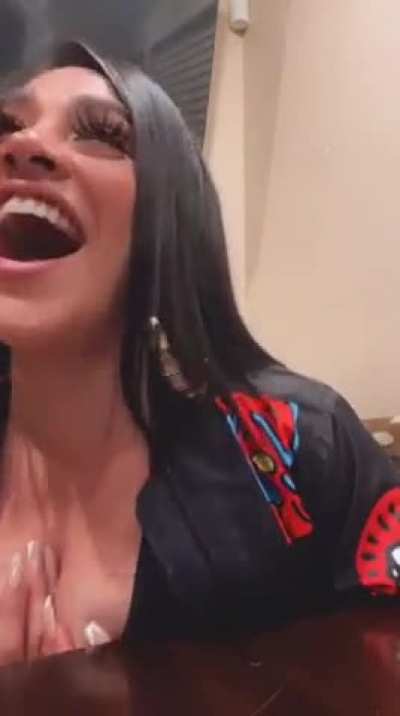 Forgot she was on live
