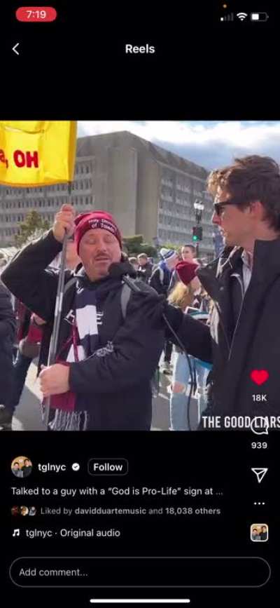 Watch this guy&rsquo;s brain melt when he realizes God is actually pro-death