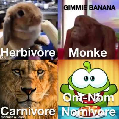 3 outta 4 enjoys bananas