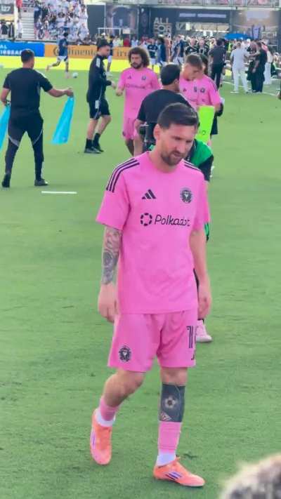 Messi up close - was able to breathe the same air as the GOAT