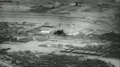 The US Department of Defense released footage of a Nov. 9, 2023 retaliatory strike on a reported Iranian weapons storage facility in the vicinity of Maysalun, in western Syria.