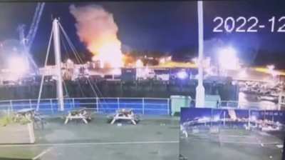 The moment New Jersey apartment explodes&mdash;CCTV.