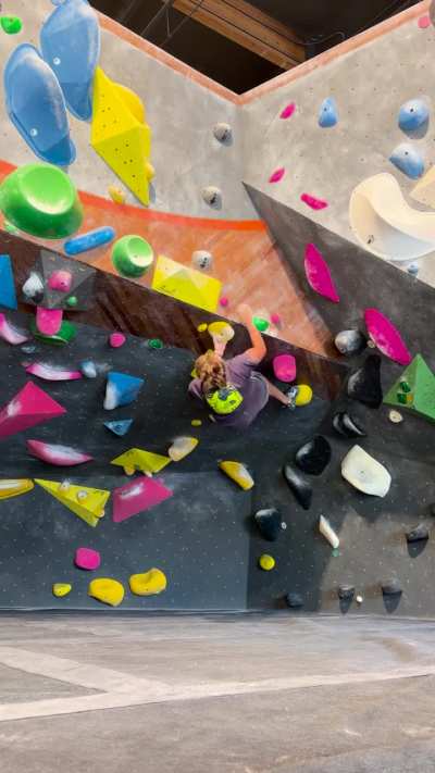 Fun cave climb