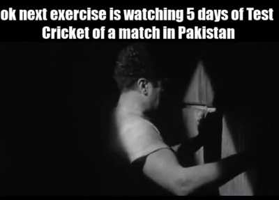 Test Matches in Pakistan are so boring.