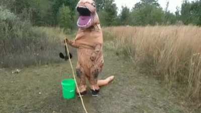 That sure is a deep bucket