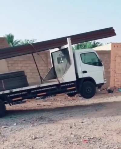 When you don&rsquo;t have a forklift and you&rsquo;ve got a tight schedule, you have to get creative. Is he in idiot?