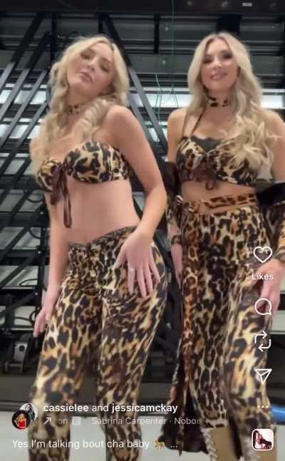 Cassie and Jessie having a little fun
