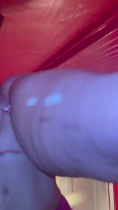 My pussy couldn&rsquo;t handle this massive creampie at the gloryhole!