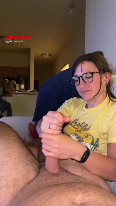 Casual handjob