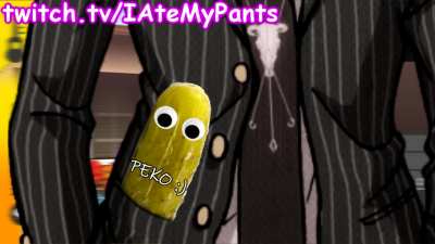 Fuyuhiko playing with his pickle