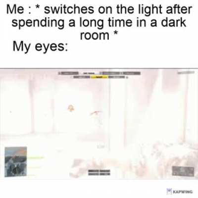 I have now been permanently blinded..