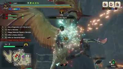 I know it&rsquo;s not the most impressive play but I just swapped to SnS and this is probably the most badass thing I&rsquo;ve ever done in MH