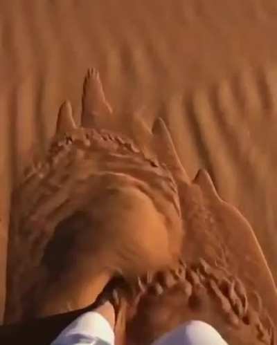 Super fine sand flows like water