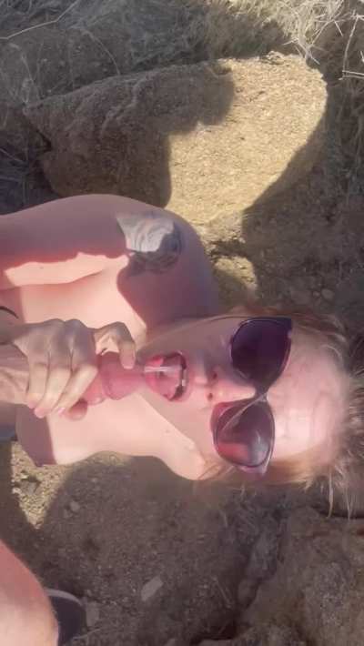 Went to Joshua Tree 🌲 Just so he could film me being a CUM SLUT&hellip;I loved it!