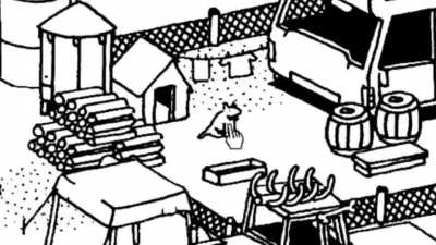Doog barks at dog