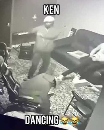 He dances like a goffy!!!