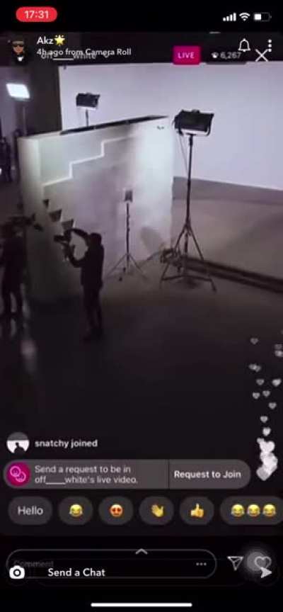 OFB featured for OffWhite runway show