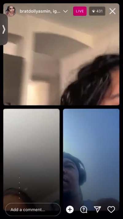 Yasmin Estrada noforeignnn (whoever has the full live tap in I couldn&rsquo;t get the whole thing)