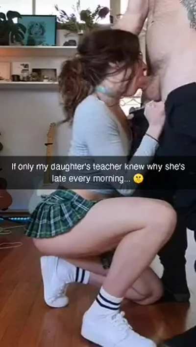 She's going to be late for school again 🙄