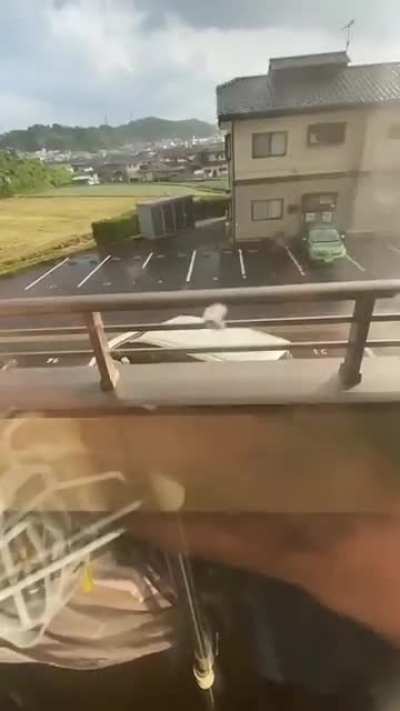 Unexpected tornado in a parking lot