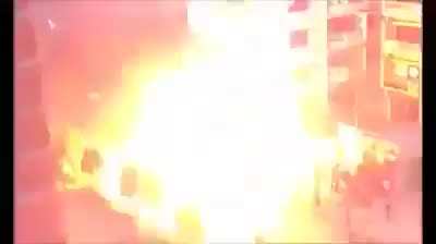 Praise the Camera Man for maintaining camera control while there isa car exploding :)