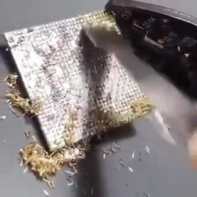 Make sure to clean off the protective pins before installing your CPU
