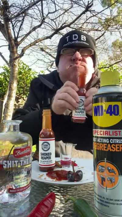 Chad enjoys spicy peppers