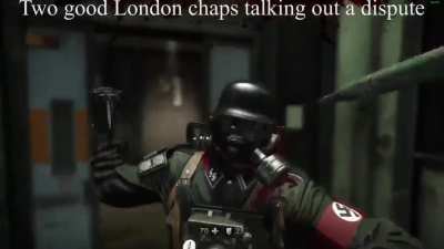 Two good London chaps talking out a dispute