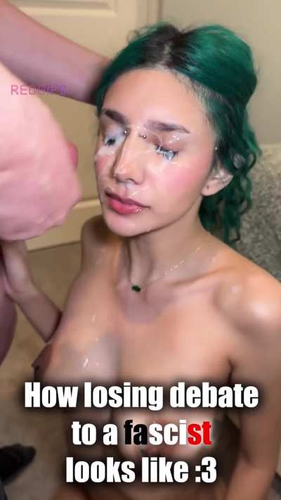 How losing debate to a fascist looks like