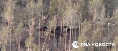 Ru pov: Ukrainian unit hit by a mortar, kremmenaya direction