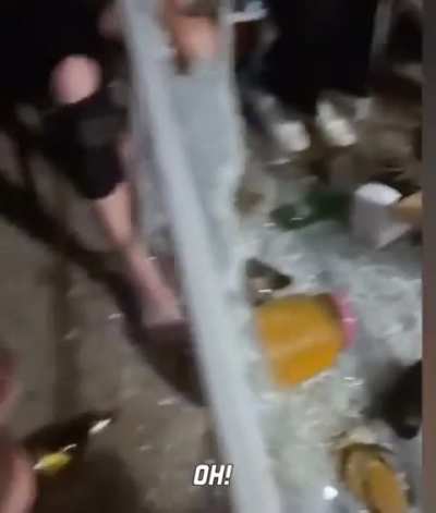 Bottle meets table
