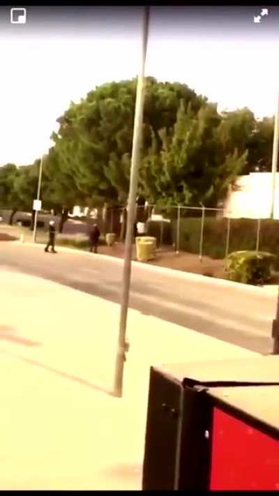 White man refuses to comply with police orders.