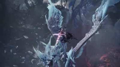 "My first foe. Let this battle bring me to more glorious hunts!"