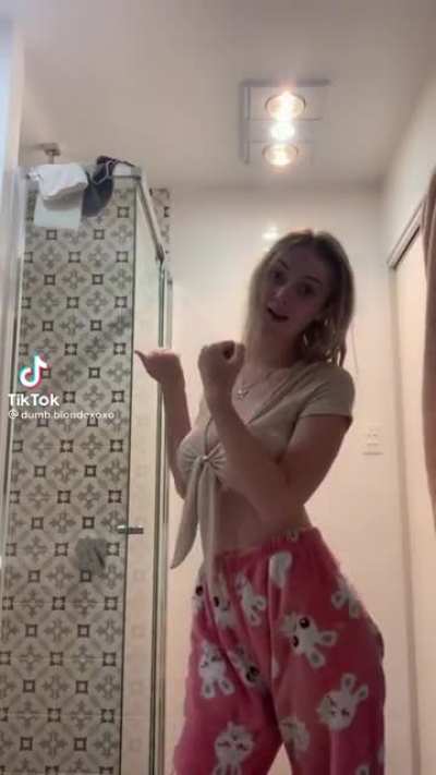 Dumb blonde teen has blinding tits. Perfect for breeding.