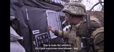 Ukrainian soldiers naming there trench with stalker references