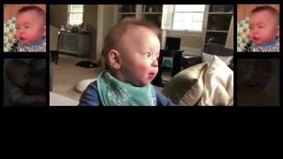 Father records his son making baby noises and arranged it into &ldquo;Thunderstruck&rdquo; by AC/DC