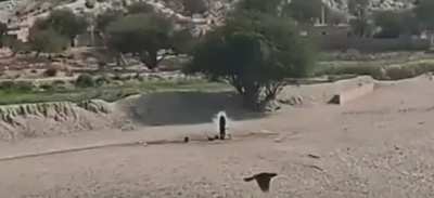 CCTV Footage of a TTP militant struck in the head in an intelligence based operation in the Lakki Marwat