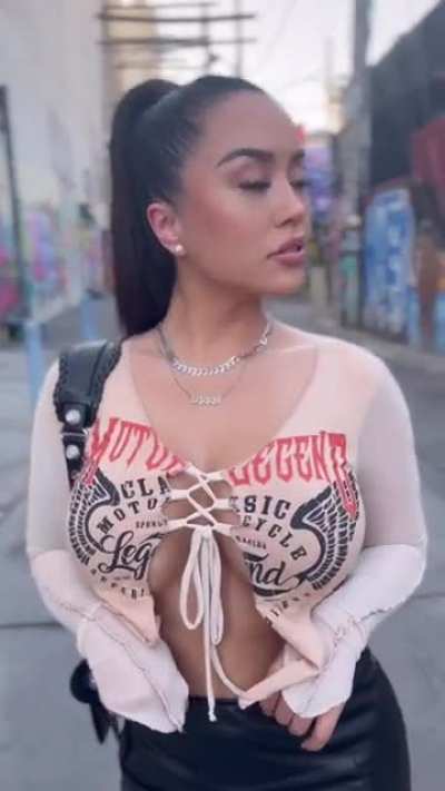 Imagine meeting her in that back street...
