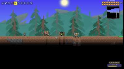 For some reason, enemies with "fighter" AI simply cannot comprehend this arrangement of hammered blocks