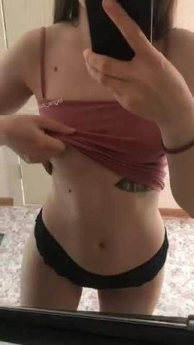 Would you cum on my tiny tits? [oc]