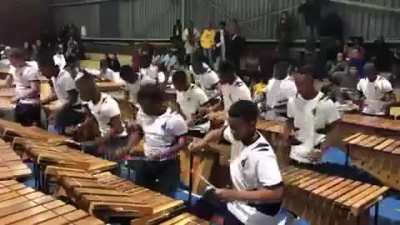 South African College Drummer Group performing "Drive" during Steel Pan &amp;amp; Marimba Festival