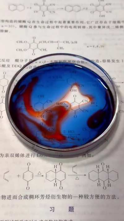 Magical chemical reactions create stunning effects