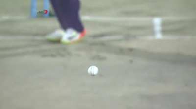 Zaheer Khan with a peach of an inswinger to dismiss Ajinkya Rahane