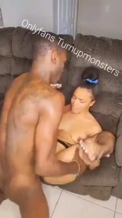 Deep in her ass