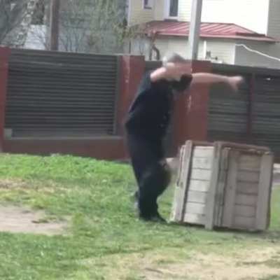 He has a black belt in Crackhead Kung Fu