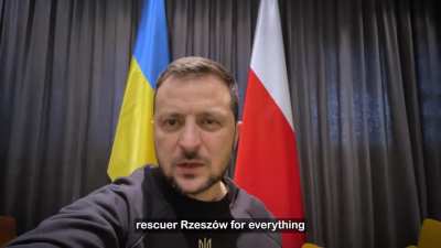 President Zelensky's Latest Address. 22/12/22. Duration 1m58. English Subtitles.