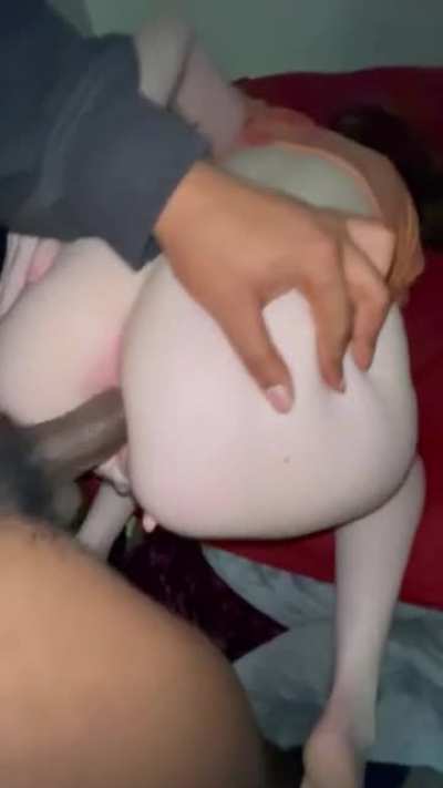 pawg slut loves getting creampied in her ass