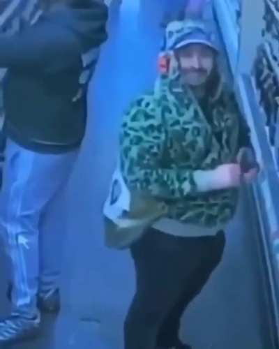 He had a huge smile until...