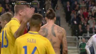 On this day 10 years ago, Zlatan Ibrahimovic scores one of the most ridiculous goals you&rsquo;ve ever seen for Sweden against England (Great Goal)