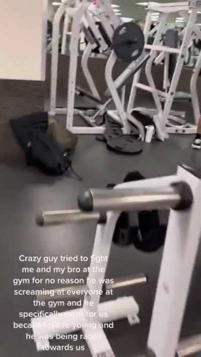 Insecure guy goes NUTS at the Gym